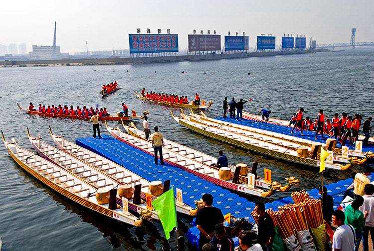 Dock for International Dragon Boat Invitational Tournament for University Students in 2008,Tianjin